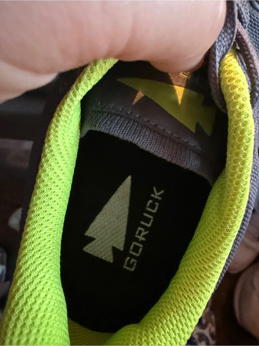 Woman’s Ballistic Trainers Athletic shoes in wolf Grey and Acid Lime